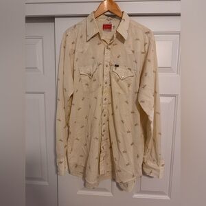 Levi's Beige Patterned Casual Shirt
